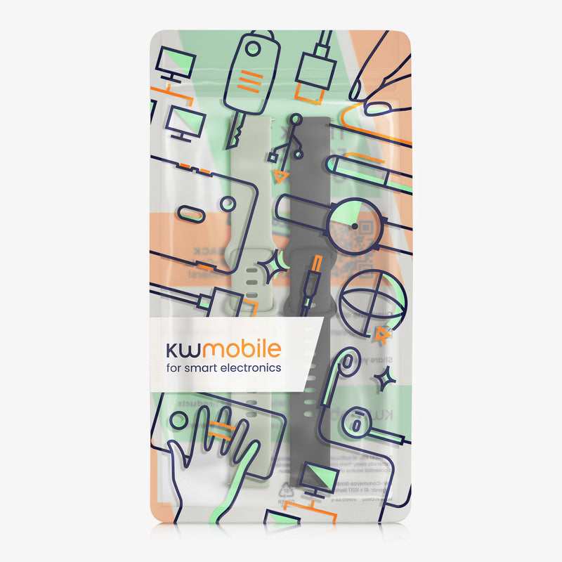 kwmobile Watch Strap for Huami Amazfit Bip / Bip Lite - Fitness Tracker Band Set Replacement Strap Smartwatch
