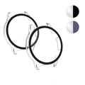 kwmobile 2x Cover kompatibel mit HONOR Watch GS 3 Hülle - Fullbody Fitnesstracker Case Set aus Glas - Schwarz Transparent Schwarz  [dsg01]
