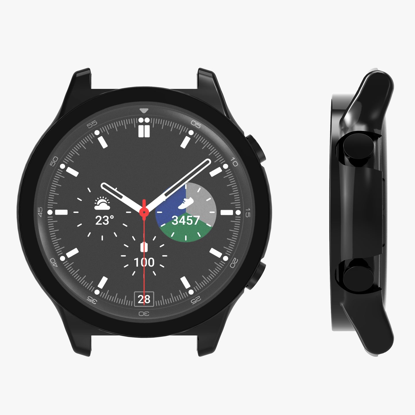 kwmobile Glass Case for HONOR Watch GS 3 Protective Cover Fullbody Fitness Tracker Case Set