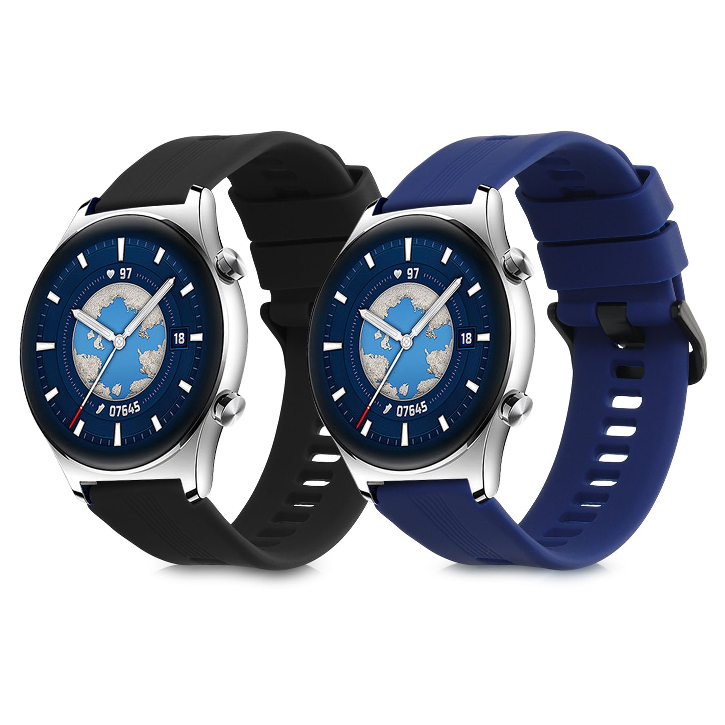 kwmobile Watch Strap for HONOR Watch GS 3 Strap Fitness Tracker Band Set Replacement Strap Smartwatch