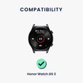 kwmobile Watch Strap for HONOR Watch GS 3 Strap Fitness Tracker Band Set Replacement Strap Smartwatch
