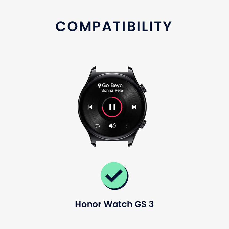 kwmobile Watch Strap for HONOR Watch GS 3 Strap Fitness Tracker Band Set Replacement Strap Smartwatch