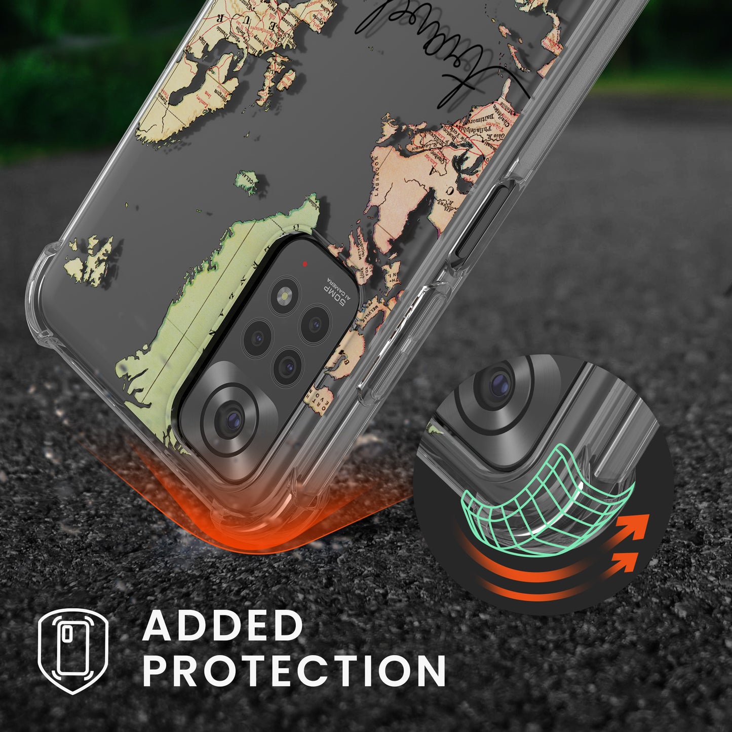 kwmobile Necklace Case Compatible with Xiaomi Redmi Note 11 / Note 11S Case