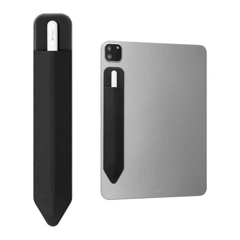 kwmobile Tablet Pen Holder compatible with Apple Pencil - Universal Holder for Digital Pens - Self-adhesive PU Leather