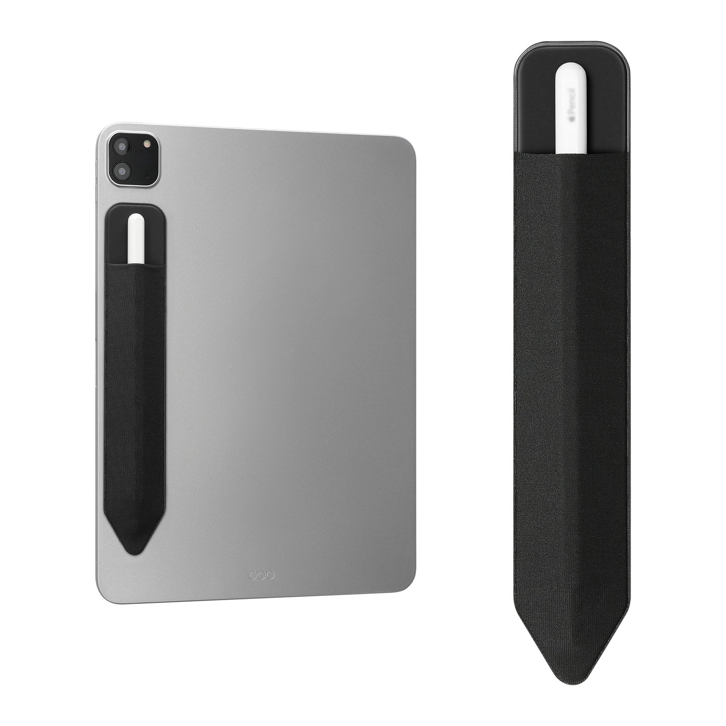 kwmobile Tablet Pen Holder compatible with Apple Pencil - Universal Holder for Digital Pens - Self-adhesive PU Leather