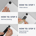 kwmobile Tablet Pen Holder compatible with Apple Pencil - Universal Holder for Digital Pens - Self-adhesive PU Leather