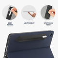 kwmobile Tablet Pen Holder compatible with Apple Pencil - Universal Holder for Digital Pens - Self-adhesive PU Leather