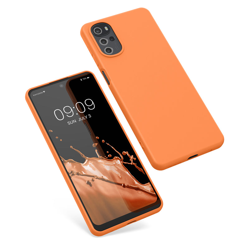 kwmobile Phone Case for Motorola Moto G22 Case - Wireless Charging - Protective Cover
