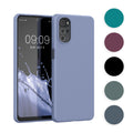 kwmobile Hülle kompatibel mit Motorola Moto G22 Hülle - weiches TPU Silikon Case - Cover geeignet für kabelloses Laden - Schwarz matt Schwarz matt  
