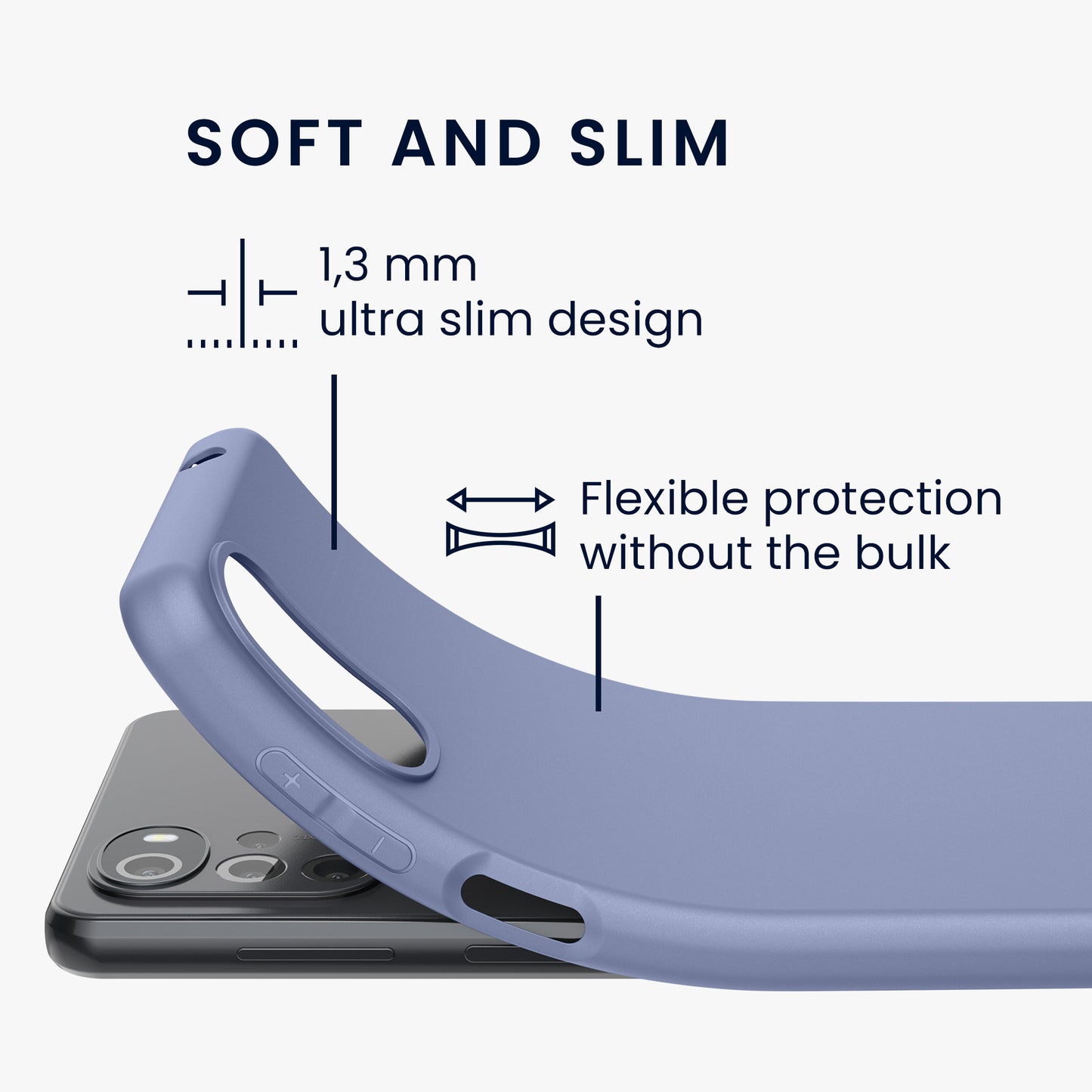 kwmobile Phone Case for Motorola Moto G22 Case - Wireless Charging - Protective Cover