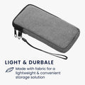 kwmobile Smartphone Pouch - Fabric Phone Case with Zipper - 16.5 x 8.9 cm Internal Dimensions