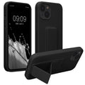 kwmobile Cell Phone Case for Apple iPhone 13 with Finger Holder and Stand Protective Cover
