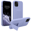 kwmobile Cell Phone Case for Apple iPhone 13 with Finger Holder and Stand Protective Cover