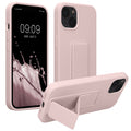 kwmobile Cell Phone Case for Apple iPhone 13 with Finger Holder and Stand Protective Cover