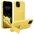 kwmobile Cell Phone Case for Apple iPhone 13 with Finger Holder and Stand Protective Cover