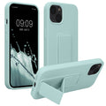 kwmobile Cell Phone Case for Apple iPhone 13 with Finger Holder and Stand Protective Cover