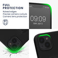 kwmobile Cell Phone Case for Apple iPhone 13 with Finger Holder and Stand Protective Cover