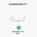 kwmobile Case Compatible with Jabra Elite 7 Pro / Elite 7 Active - Headphone Case - TPU Cover - Protective Case