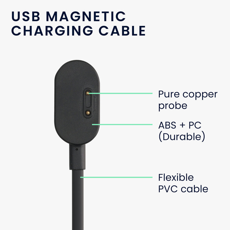 kwmobile USB Cable Charger compatible with imoo Watch Phone Z6 / Watch Phone Z1 Charging Cable - Smart Watch Replacement Cable - Fitness Tracker Charging Cable