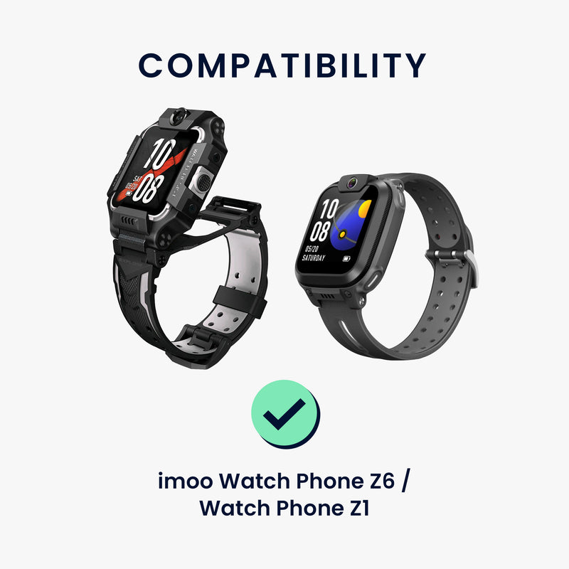 kwmobile USB Cable Charger compatible with imoo Watch Phone Z6 / Watch Phone Z1 Charging Cable - Smart Watch Replacement Cable - Fitness Tracker Charging Cable