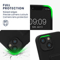 kwmobile Phone Case for Apple iPhone 13 mini Cover with Finger Holder and Stand Protective Case