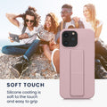 kwmobile Phone Case for Apple iPhone 13 Pro Max Cover with Finger Holder and Stand Protective Case
