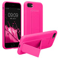 kwmobile Phone Case for Apple iPhone SE (2022) / SE (2020) / 8 / 7 Cover with Finger Holder and Stand Protective Case