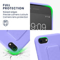 kwmobile Phone Case for Apple iPhone SE (2022) / SE (2020) / 8 / 7 Cover with Finger Holder and Stand Protective Case