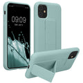 kwmobile Cell Phone Case for Apple iPhone 11 with Finger Holder and Stand Protective Cover
