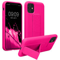 kwmobile Cell Phone Case for Apple iPhone 11 with Finger Holder and Stand Protective Cover