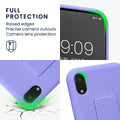 kwmobile Cell Phone Case for Apple iPhone XR Case with Finger Holder and Stand Protective Cover