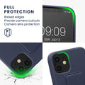kwmobile Phone Case for Apple iPhone 12 mini Case with Finger Holder and Stand Protective Cover