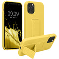 kwmobile Cell Phone Case for Apple iPhone 12 / iPhone 12 Pro with Finger Holder and Stand Protective Cover