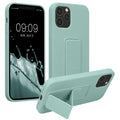 kwmobile Cell Phone Case for Apple iPhone 12 / iPhone 12 Pro with Finger Holder and Stand Protective Cover