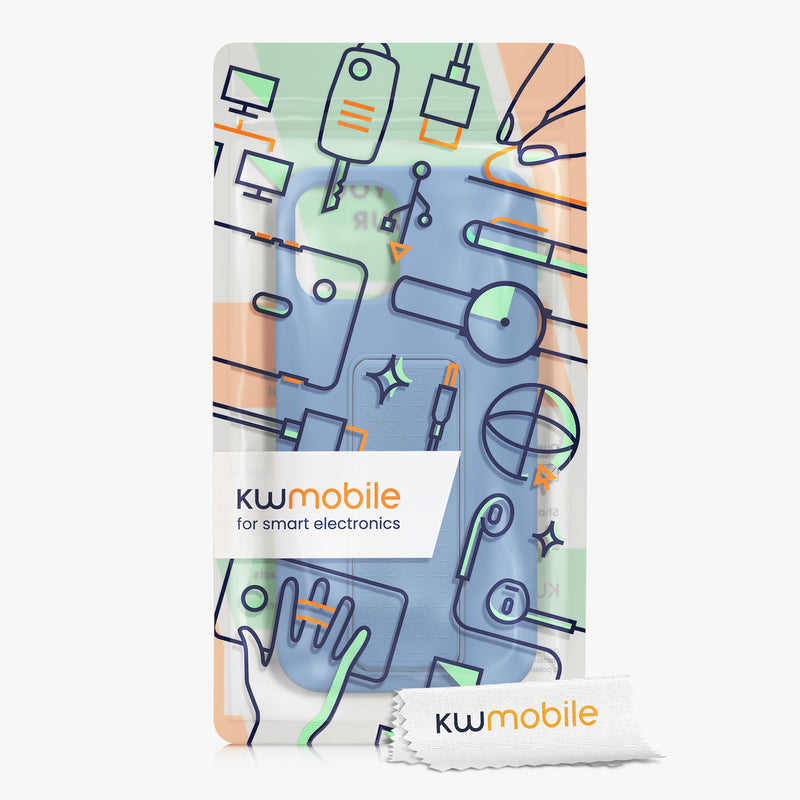 kwmobile Cell Phone Case for Apple iPhone 12 / iPhone 12 Pro with Finger Holder and Stand Protective Cover