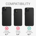 kwmobile Case Compatible with Apple iPhone 12 / iPhone 12 Pro Back Cover Wood Grain