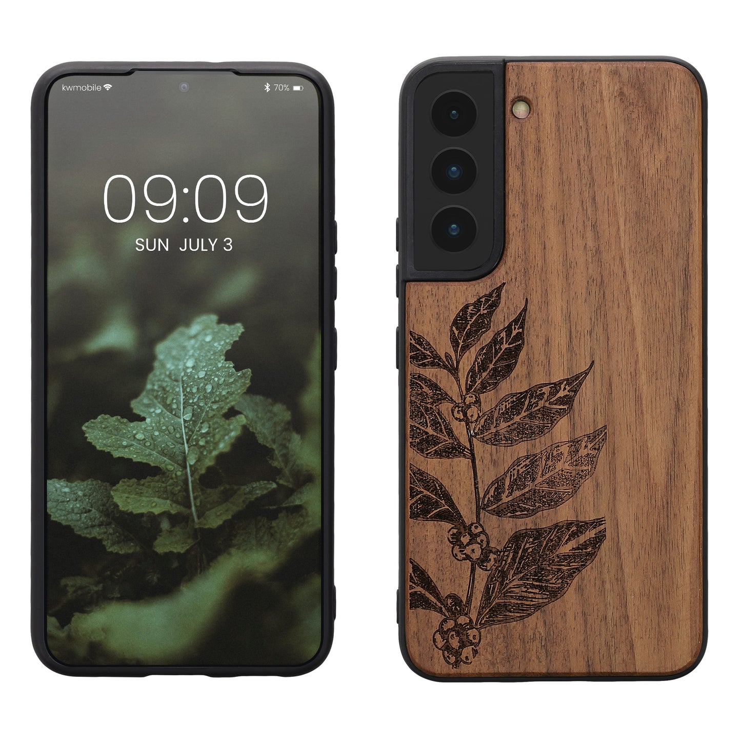 kwmobile Case Compatible with Samsung Galaxy S22 Case - Phone Cover - TPU Phone Case Compass Vintage