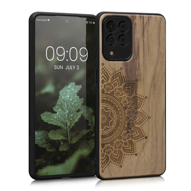 kwmobile Case Compatible with Samsung Galaxy M53 5G Phone Cover TPU Phone Case Vintage