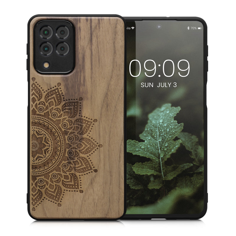 kwmobile Case Compatible with Samsung Galaxy M53 5G Phone Cover TPU Phone Case Vintage