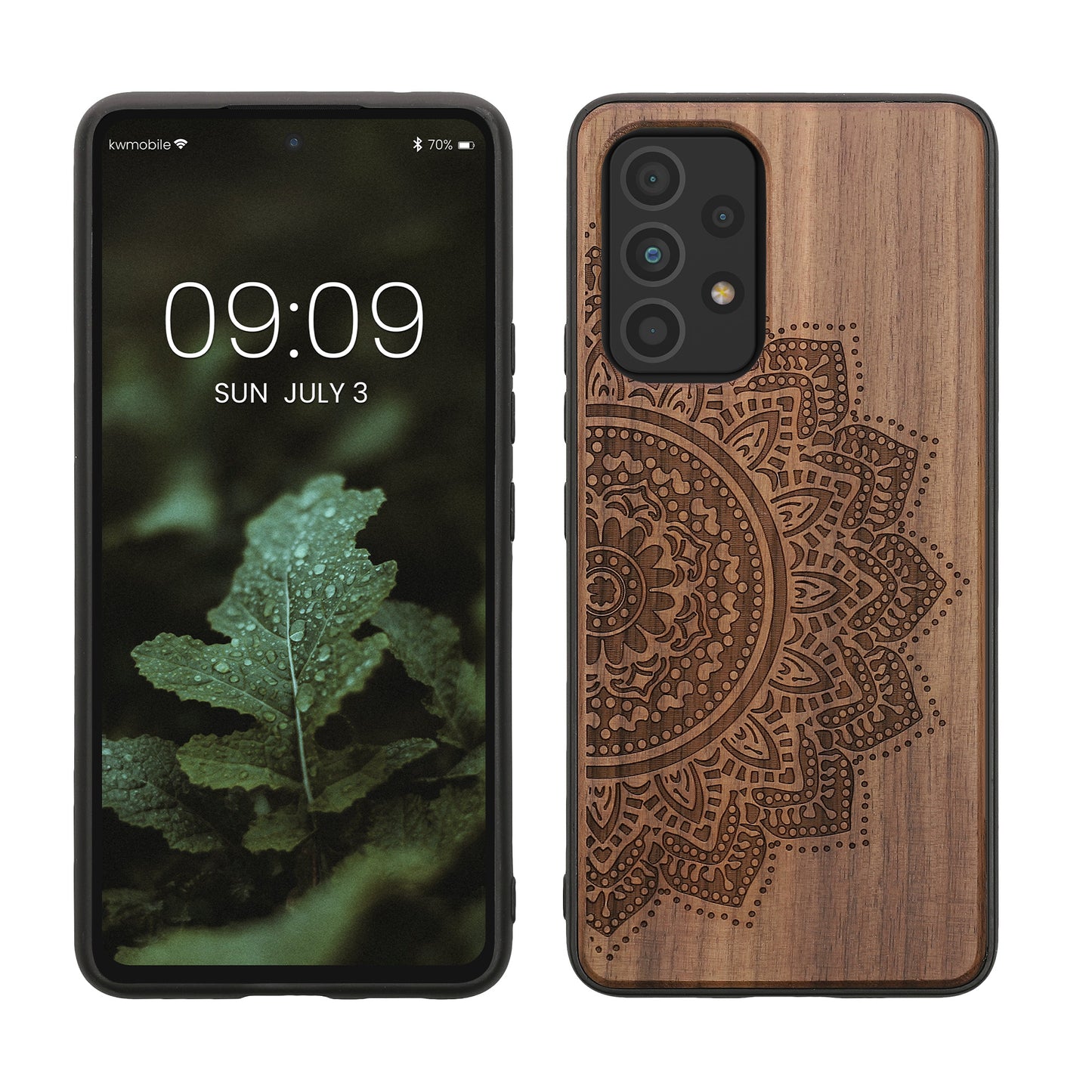 kwmobile Case Compatible with Samsung Galaxy A53 5G - Phone Cover - TPU Phone Case Compass Vintage