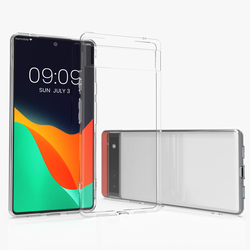 kwmobile Case Compatible with Google Pixel 6a Silicone Phone Case Cover