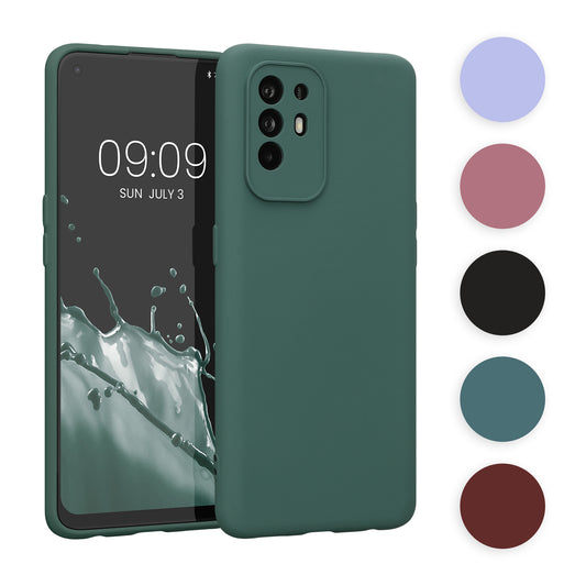 kwmobile Slim Case kompatibel mit Oppo A94 (5G) Hülle - Handyhülle aus Silikon in Fruity Orange Fruity Orange  