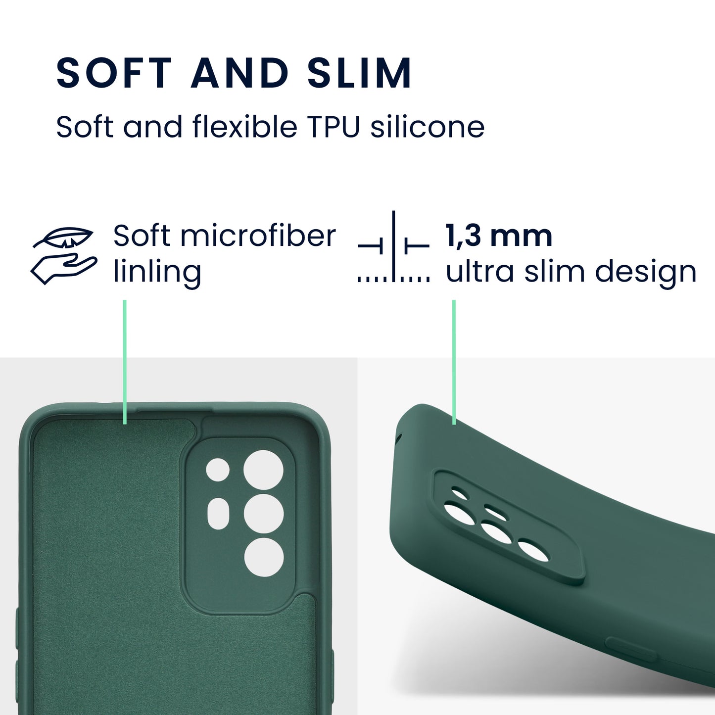 kwmobile Slim Case compatible with Oppo A94 (5G) Cover