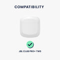 kwmobile Case Compatible with JBL CLUB PRO+ TWS - Headphone Case - Protective Cover