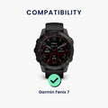 kwmobile Bezel Compatible with Garmin Fenix 7 Fitness Tracker