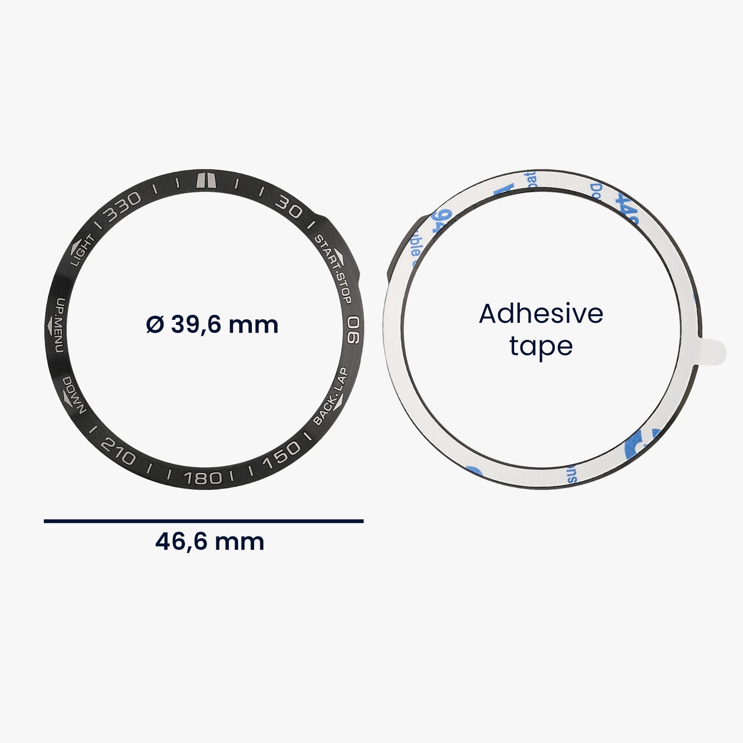 kwmobile Bezel Compatible with Garmin Fenix 7 Fitness Tracker