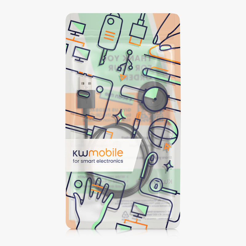 kwmobile USB Cable Charger compatible with Xiaomi Mi Watch Color Sport / S1 Active Charging Cable Smartwatch Replacement Cable Fitness Tracker Charger