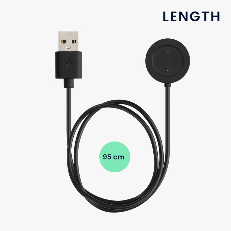 kwmobile USB Cable Charger compatible with Xiaomi Mi Watch Color Sport / S1 Active Charging Cable Smartwatch Replacement Cable Fitness Tracker Charger