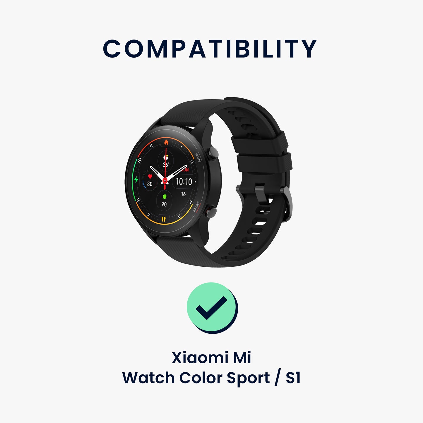 kwmobile USB Cable Charger compatible with Xiaomi Mi Watch Color Sport / S1 Active Charging Cable Smartwatch Replacement Cable Fitness Tracker Charger