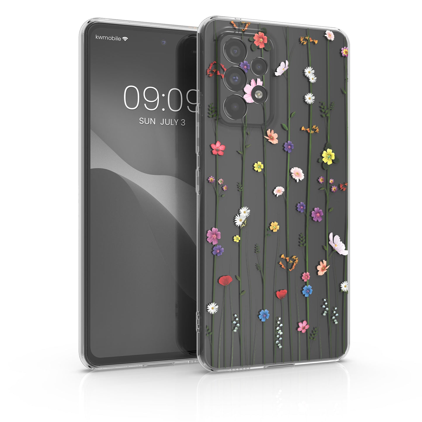 kwmobile Case Compatible with Samsung Galaxy A53 5G - Transparent Silicone Cover